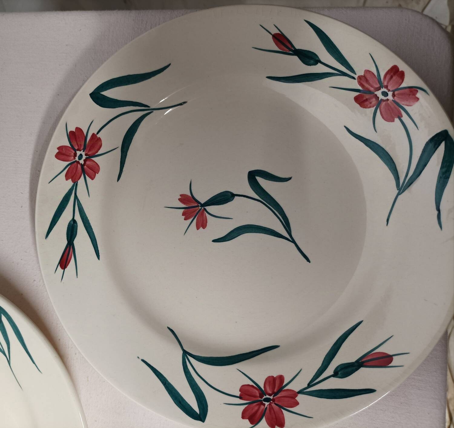Service assiettes creuses et compotier" Terre de Fer"
