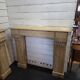 Wooden fireplace