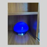 Vintage blue mushroom table lamp with DIM TOUCH