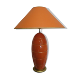 Vintage longwy earthenware lamp