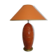 Vintage longwy earthenware lamp