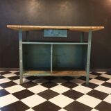 Wood and metal workbench