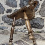 Brutalist Mountain Tripod Chair in Wood