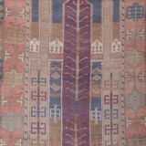 Tapis vintage turc de oushak tissé à la main 125x198 cm