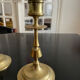 Vintage brass candle holders