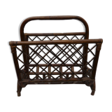 Bamboo and rattan magazine rack 60
