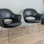 Set of 6 "Conference" chairs by Eero Saarinen for Knoll International