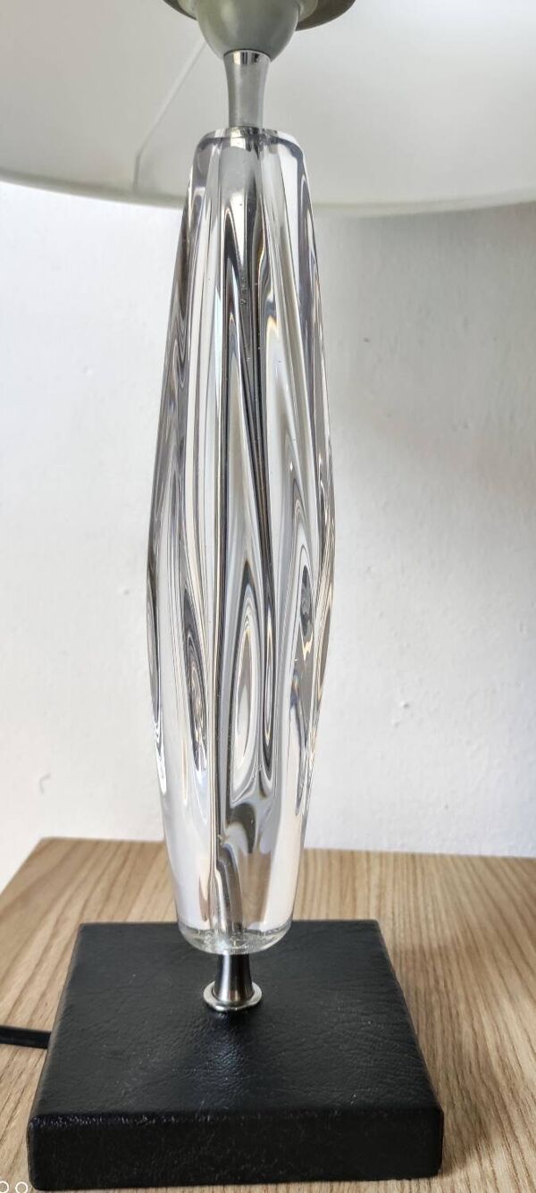 Lampe moderniste cristal Daum