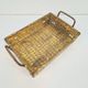 Vintage France Regency Style Woven Brass Bread Basket, 1960s