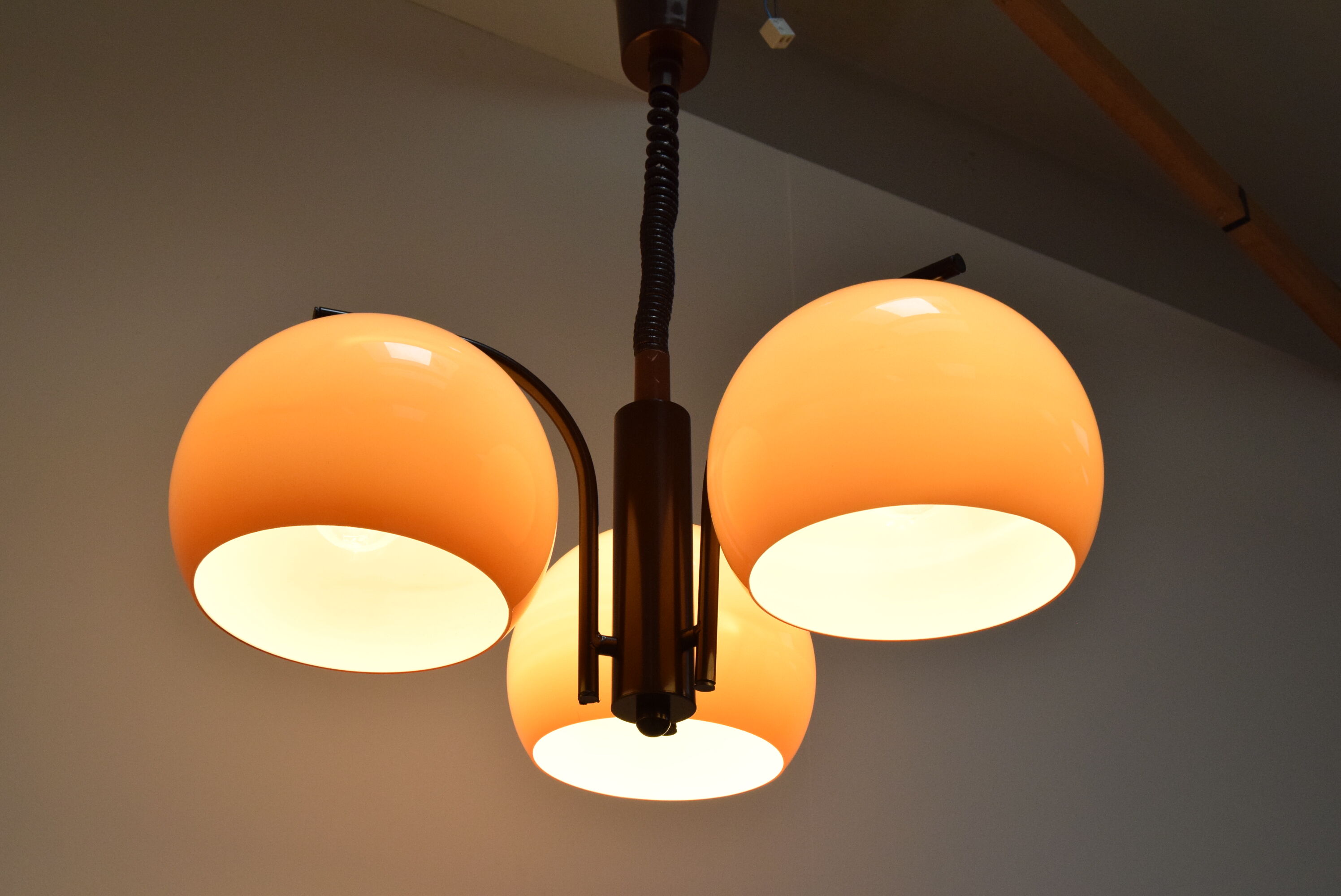 Mid-century adjustable chandelier ,1970's