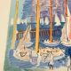 Raoul dufy (d’après) - lithographie « la régate »