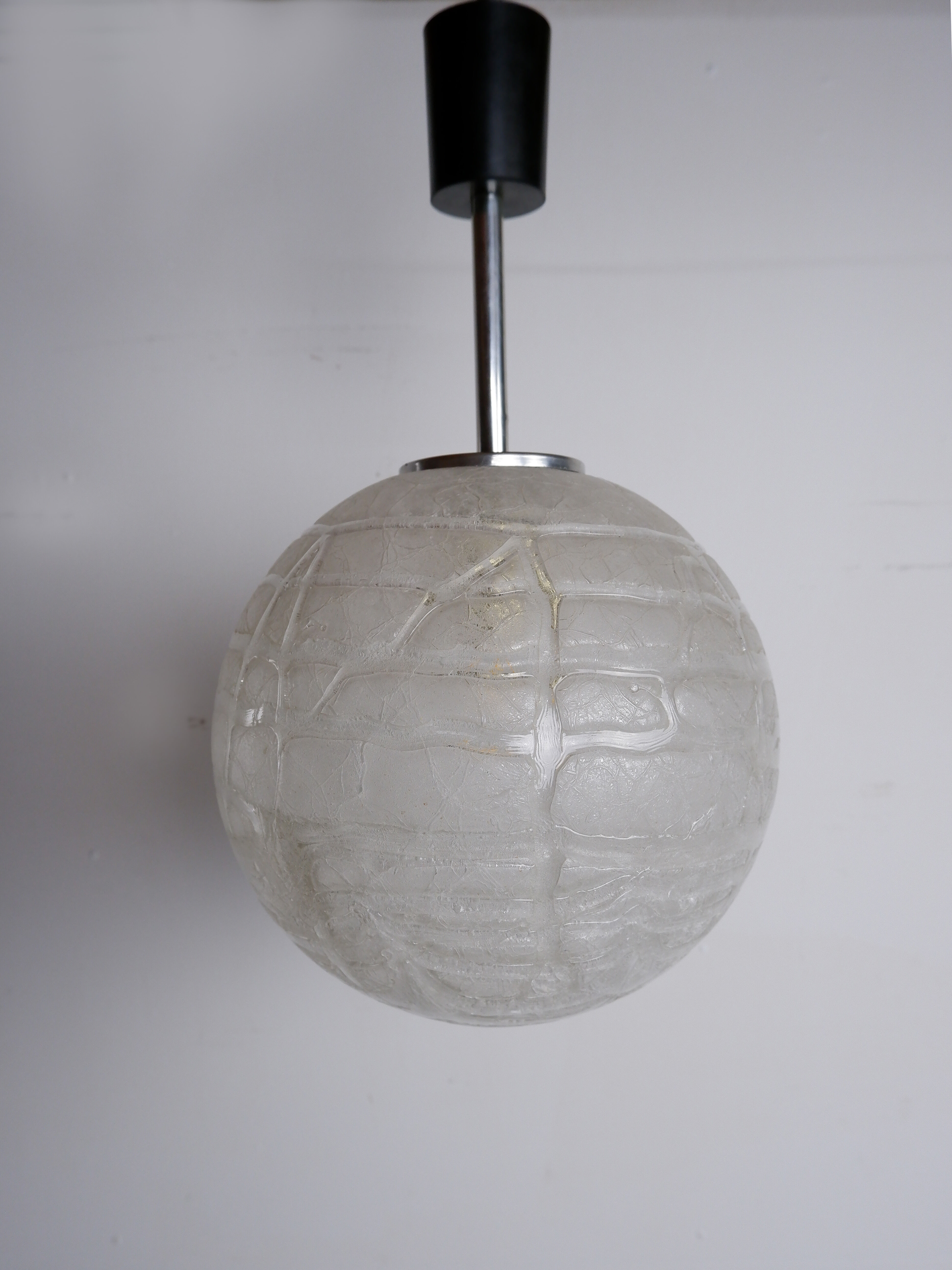 Doria Leuchten hanging lamp, 1970s