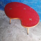 Coffee table extra tripod feet compass tray glass bean