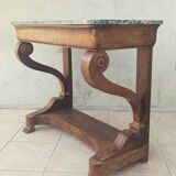 Restoration period mahogany console table