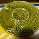 Artichokes service Gien - 1 dish and 6 plates