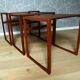 Small teak nesting tables
