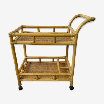 Rattan dessert or rolling table