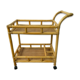 Rattan dessert or rolling table