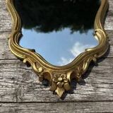 Louis XV style mirror in vintage gold composite 70'S 42x68cm