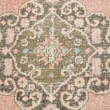 3x12 Pink & Brown Madallion Pattern Persian Runner Rug, 79x382Cm