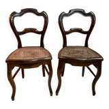 Paire chaises Louis Philippe