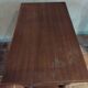 Antique wooden side table with 2 vintage drawers