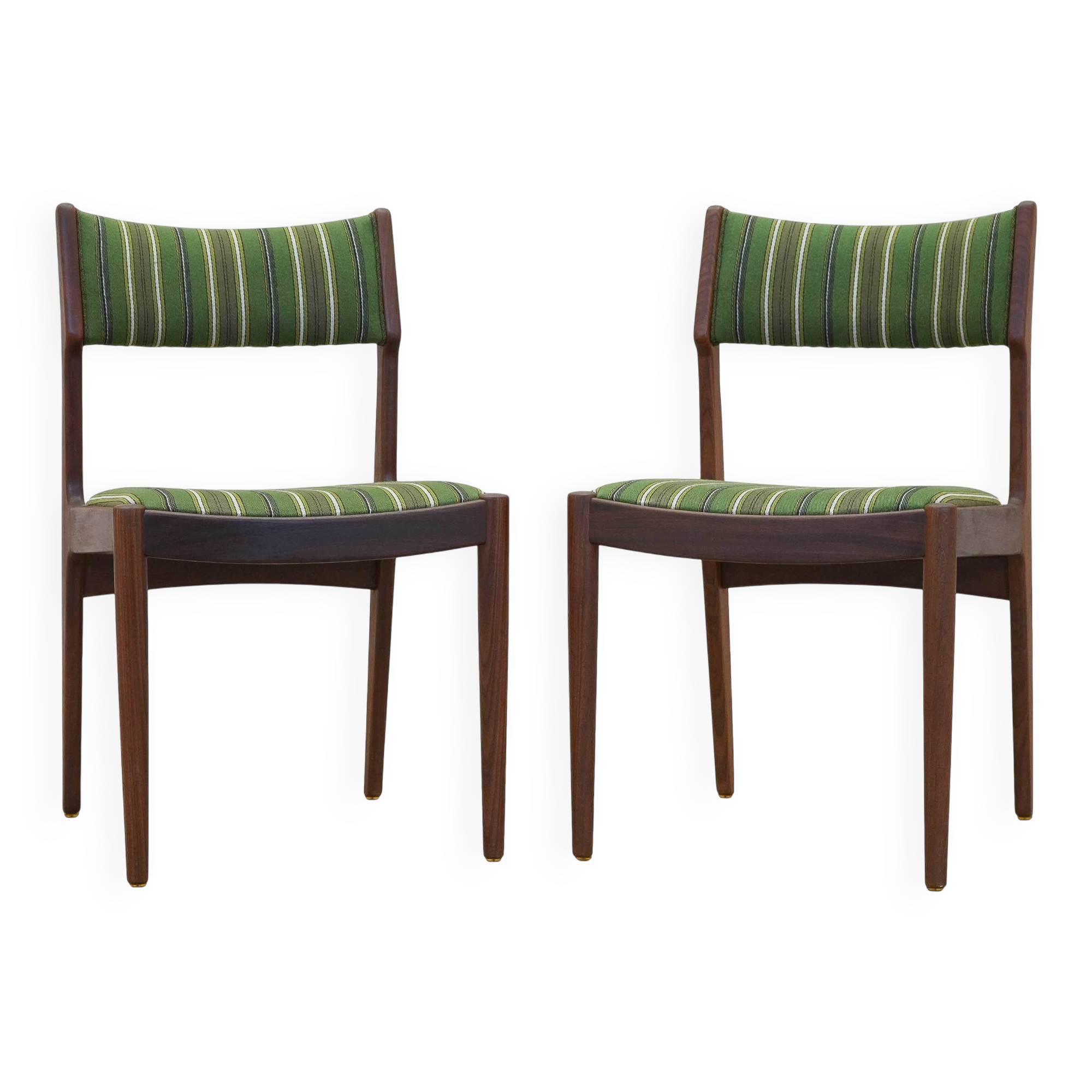 Set of two teak chairs, Danish design, 1970s, made in Denmark