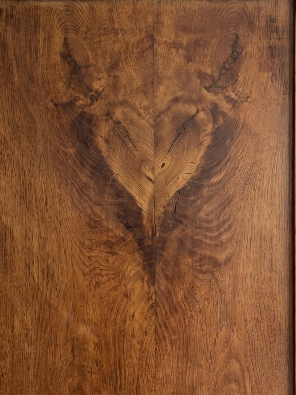 Antique solid walnut wardrobe