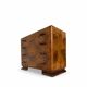 Walnut burl commode, Italian Art Deco, 1940s.