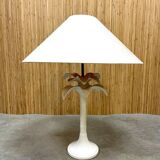 Vintage Italian design ceramic palmtree table lamp 60s