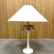 Vintage Italian design ceramic palmtree table lamp 60s