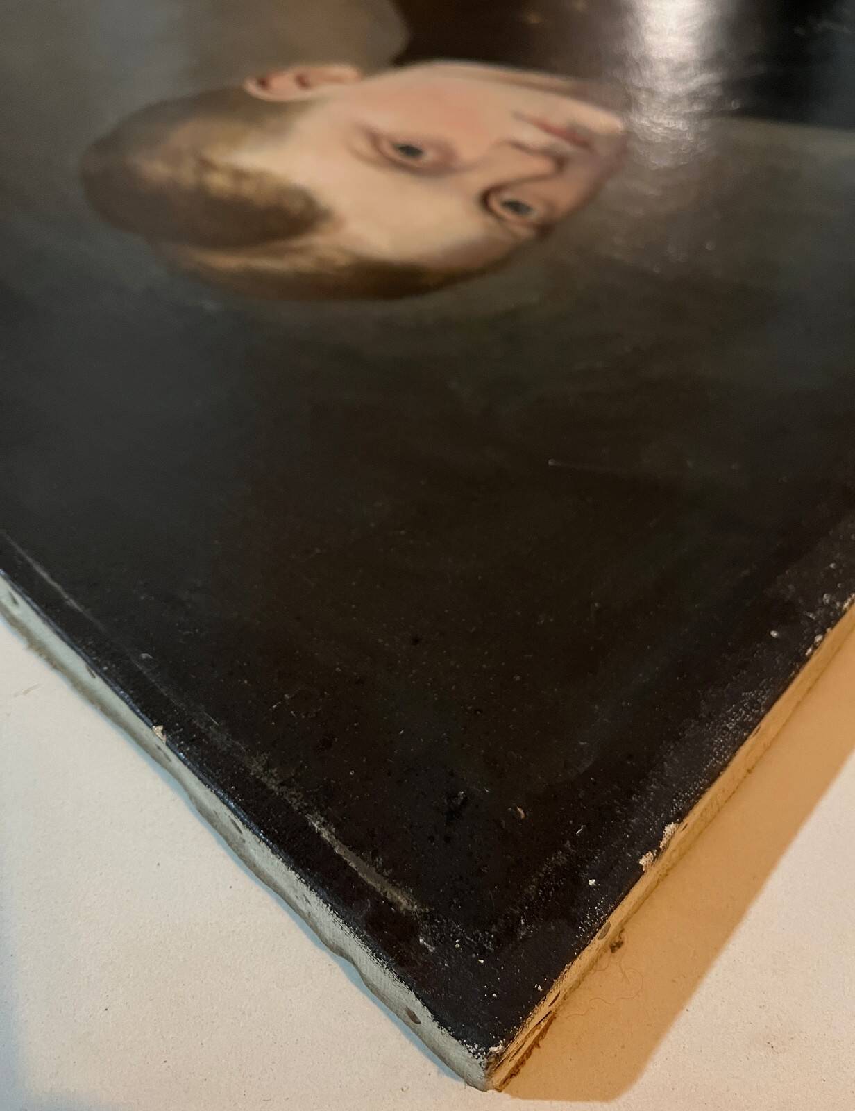 Tableau HST Portrait of a young man in uniform 1879 signed