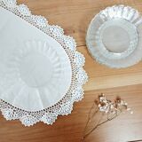 Lot de 8 assiettes à dessert en verre Duralex Marguerite