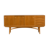 Scandinavian oak sideboard with sliding doors and 4 drawers