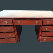 Small Desk with Drawers in Mahogany, 19th Century