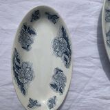 Two dishes of service model Floréal luneville K & G vintage and collector
