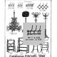 1890 Fischel, Bentwood blond 3-peg wall-mounted coat and hat rack