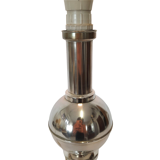 Three vintage bedside lamps in silver