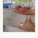 Compotier en verre rose