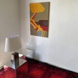 Abstract backhoe canvas