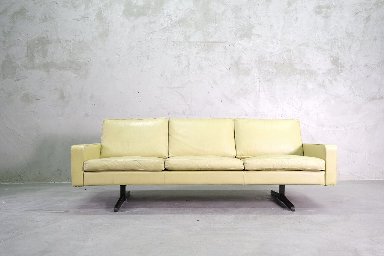 Mid-Century Scandinavian Leather Sofa, 1960s