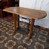 Wood and metal table