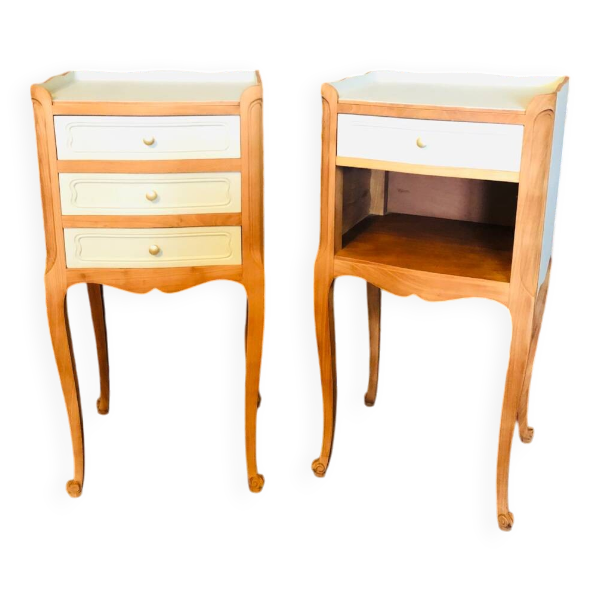 Pair of Louis XV style bedside tables