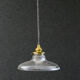 Holophane suspension in translucent glass delivered with brass socket and new cable