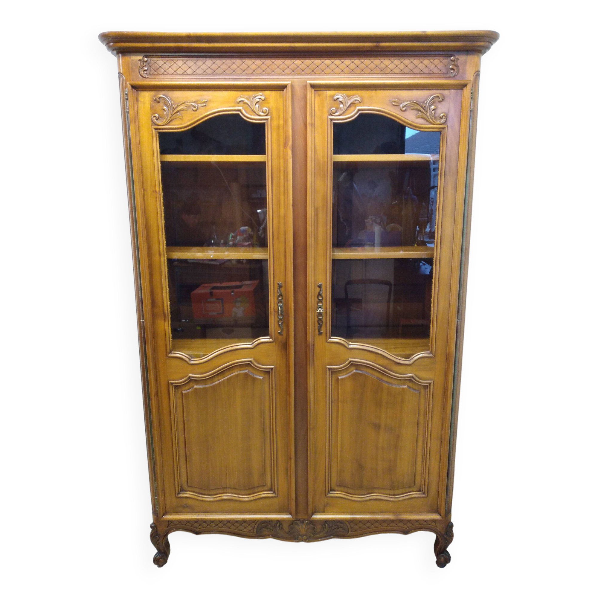 Regency style glazed bookcase
