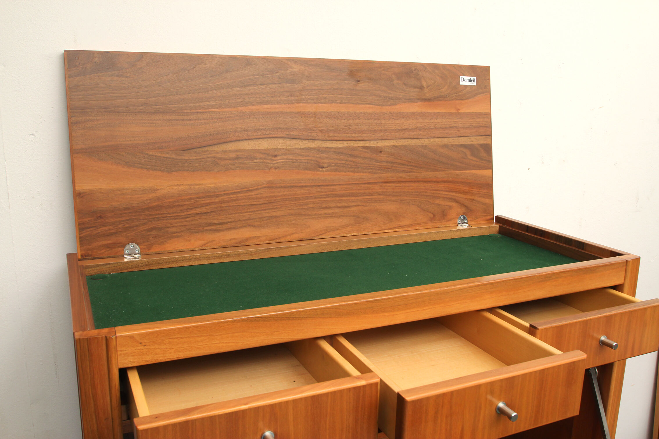 1970s secretary in walnut, Domicil Furnitures Denmark