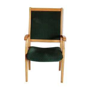 fauteuil en velours vintage