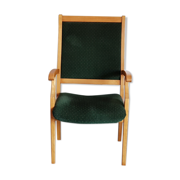 Fauteuil en velours vintage