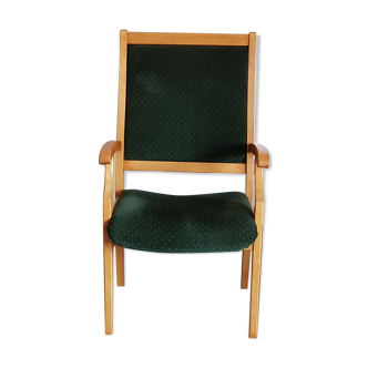 Fauteuil en velours vintage