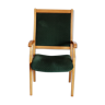 Fauteuil en velours vintage